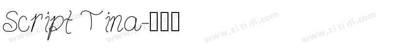 Script Tina字体转换